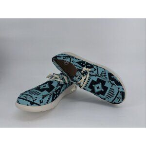 Ariat Women's Size 11 Hilo Stretch Lace Slip On Loafer Shoe Blue Aztec